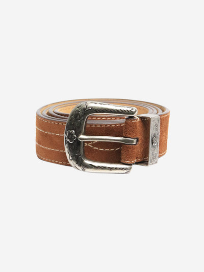 Brown suede western belt Belts Polo Ralph Lauren 