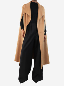 Toteme Camel Signature wool and cashmere coat - size XXS