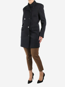 Recto Black double-breasted coat - size S