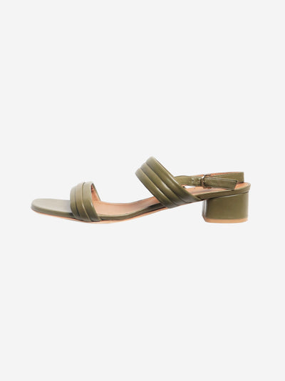 Khaki leather sandal heels - size EU 42 Heels Malone Souliers 