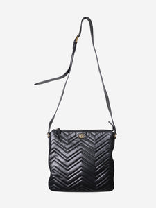 Gucci Black Marmont GG shoulder bag