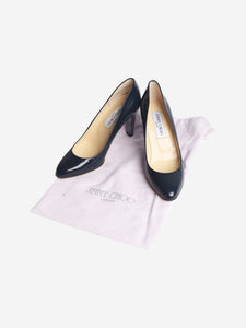 Jimmy Choo Dark blue glossy leather pumps - size EU 36.5