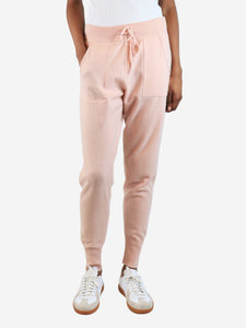 Eres Pink wool-blend knit trousers - size M