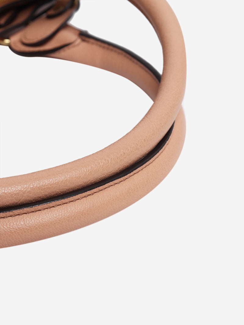 Peach Elsie leather tote bag Top Handle Bags Chloe 