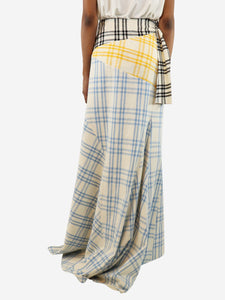 Rosie Assoulin Multicolour checkered maxi skirt - size UK 4