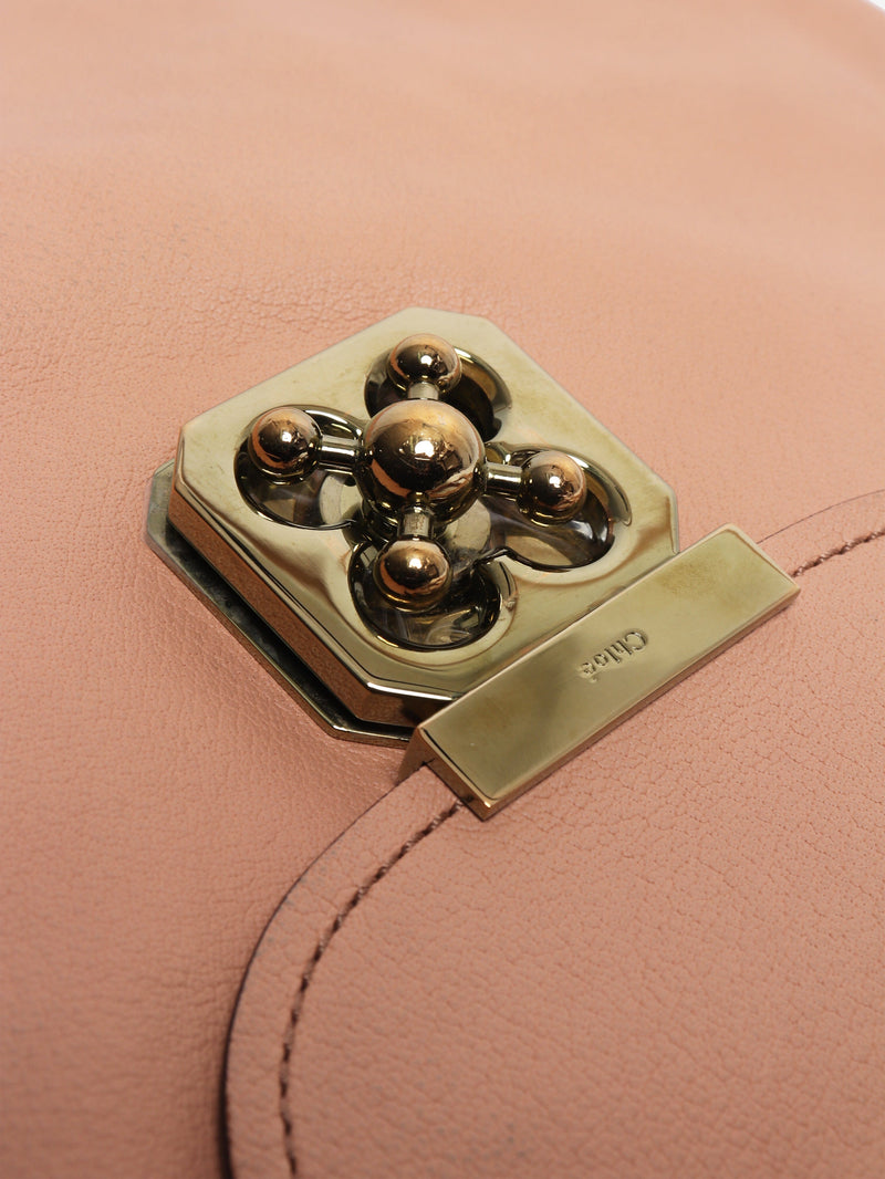 Peach Elsie leather tote bag Top Handle Bags Chloe 
