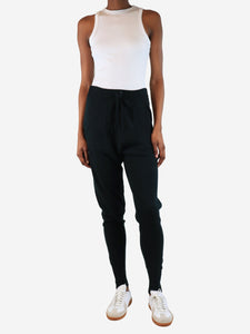Eres Dark green wool-blend knit trousers - size M