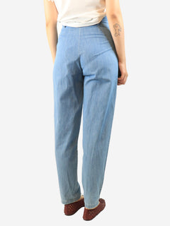 Blue tapered trousers - size UK 8 Trousers See By Chloe 