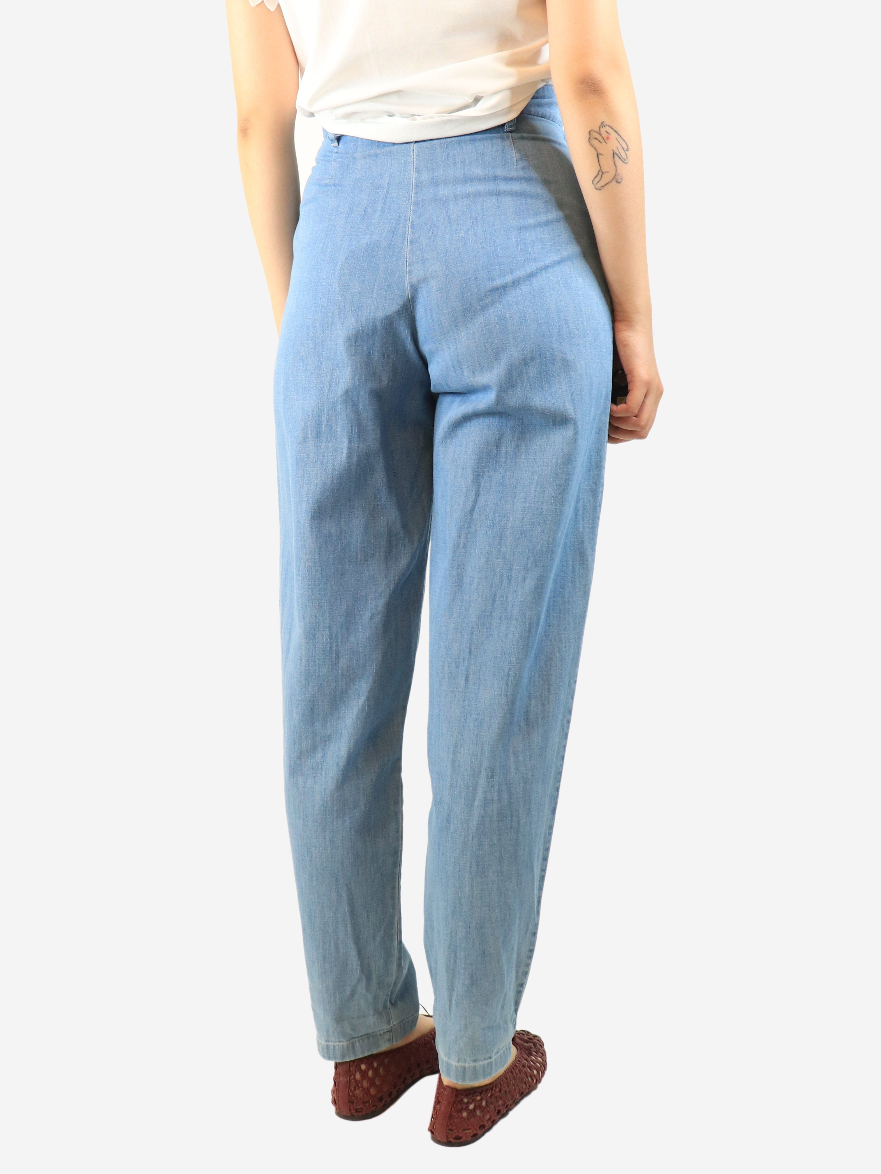 Blue tapered trousers - size UK 8 Trousers See By Chloe 