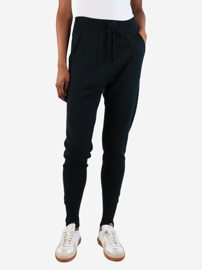 Dark green wool-blend knit trousers - size M Trousers Eres 