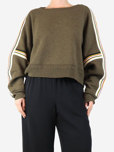 Khaki cropped jumper - size UK 12 Knitwear Isabel Marant Etoile 