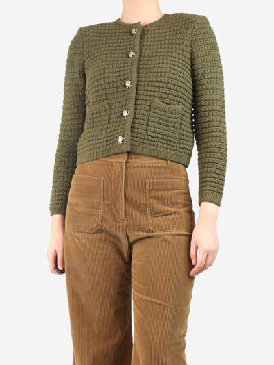 Khaki lady cardigan - size UK 8 Knitwear Ba&sh 