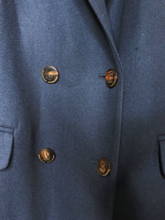 Navy double-breasted cashmere coat - size UK 8 Coats & Jackets Brunello Cucinelli 