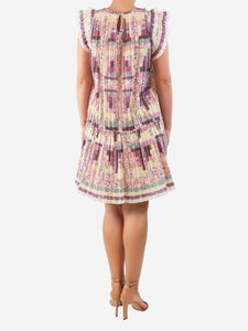 Sea New York Purple floral pleated dress - size S