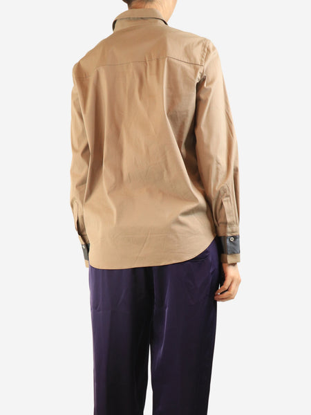 Brown cotton shirt - size M alternate image