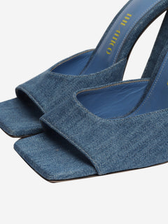 Blue denim mules - size EU 38 (UK 5) Heels The Attico 