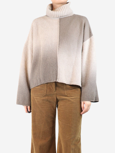Neutral high-neck ombre-effect jumper - size M Knitwear Joseph 