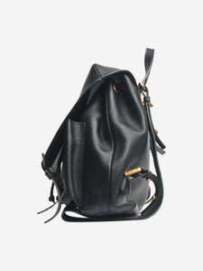 Versace Black leather backpack