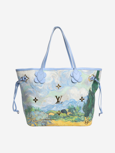 Blue 2017 Limited Edition Van Gogh Neverfull MM tote bag Tote Bags Louis Vuitton x Jeff Koons 