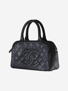 Chanel Black 2003-2004 caviar Bowler bag