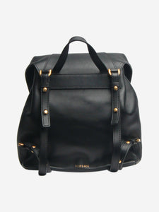 Versace Black leather backpack