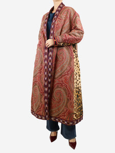 Etro Multicolour paisley padded coat - size UK 8