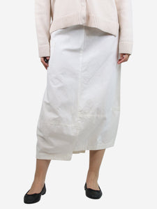 Shirin Guild White midi pocket skirt - size S