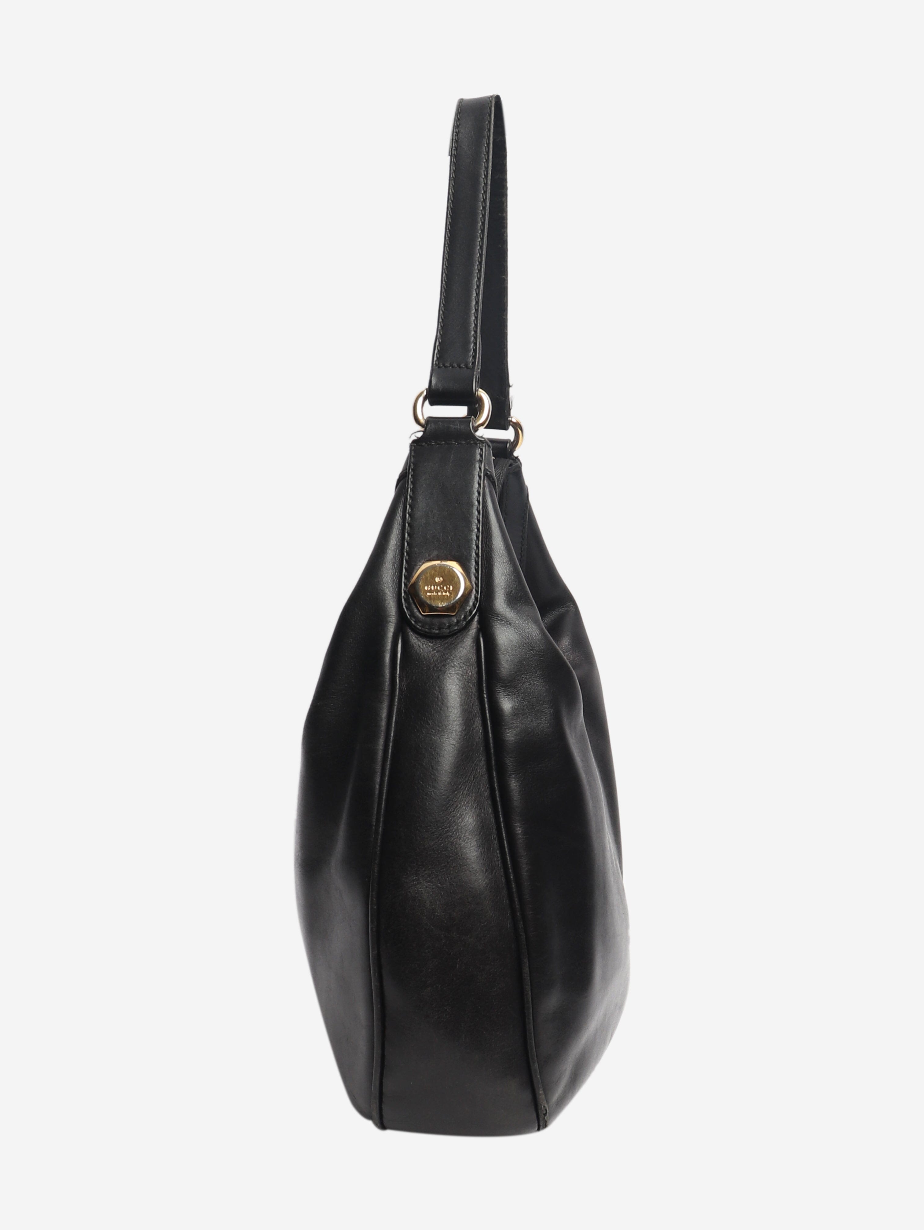 Vintage black small leather hobo bag Shoulder bags Gucci 