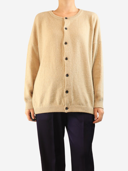 Neutral cashmere-blend cardigan - size L product image
