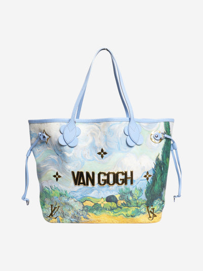 Blue 2017 Limited Edition Van Gogh Neverfull MM tote bag Tote Bags Louis Vuitton x Jeff Koons 