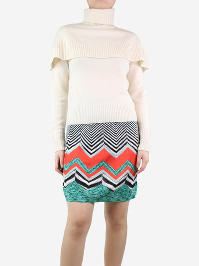 Cream roll-neck jumper - size S Knitwear Chloe 