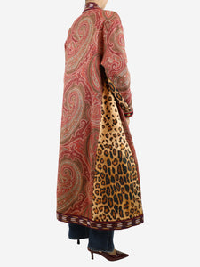 Etro Multicolour paisley padded coat - size UK 8