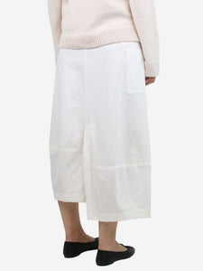 Shirin Guild White midi pocket skirt - size S