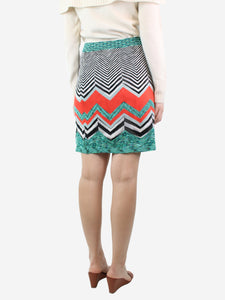 Missoni Multicoloured zigzag pattern skirt - size UK 14