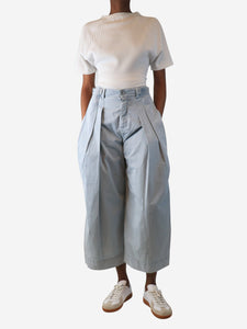 JW Anderson Baby blue balloon-leg cullottes - size UK 6