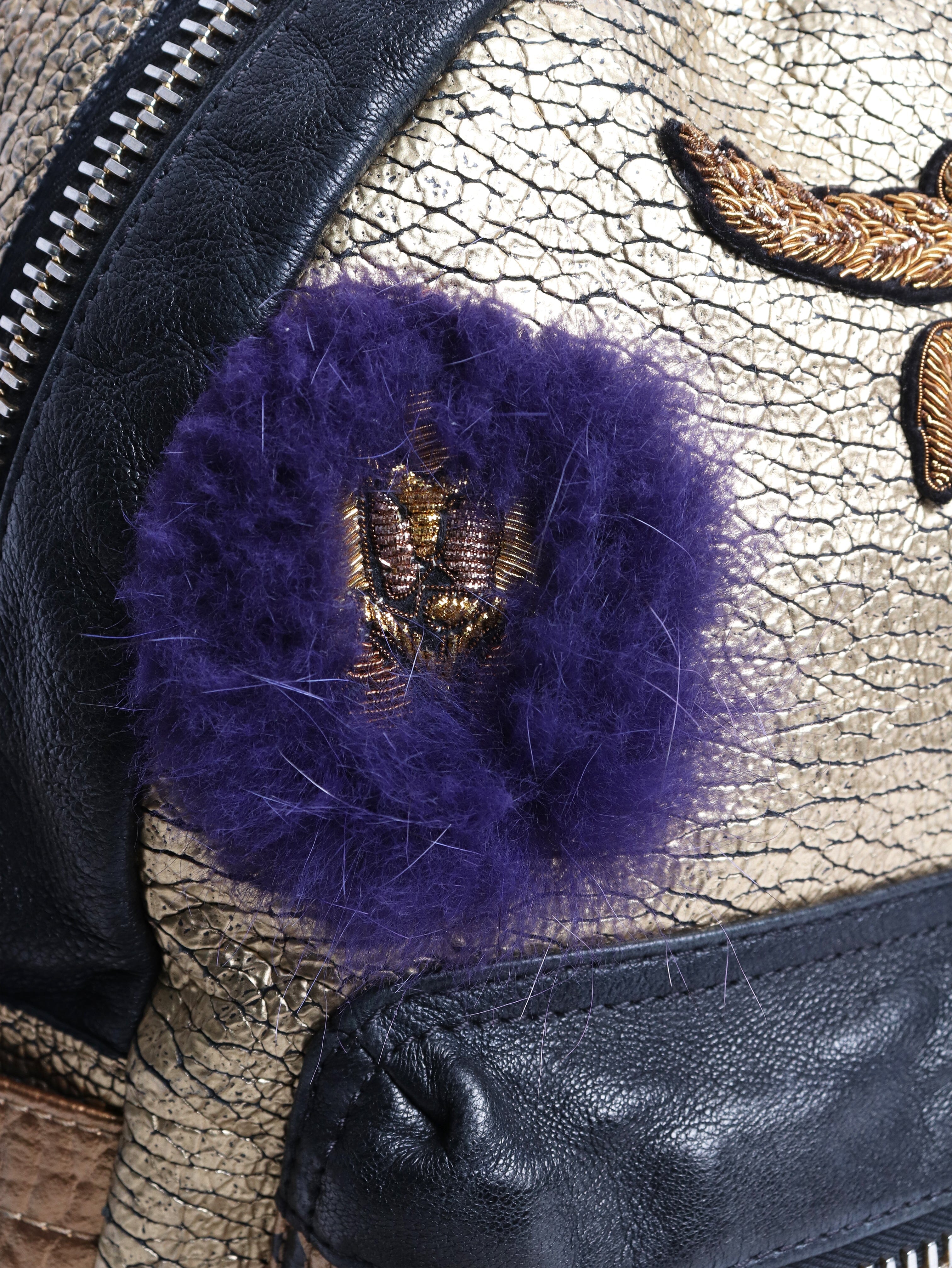 MCM Gold metallic backpack Backpacks MCM 
