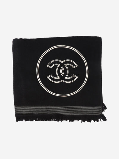 Black beach towel Homeware Chanel 