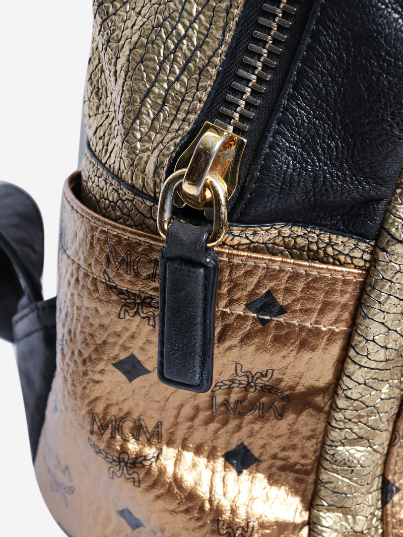 MCM Gold metallic backpack Backpacks MCM 