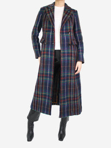 Etro Multicoloured wool maxi coat - size IT 40