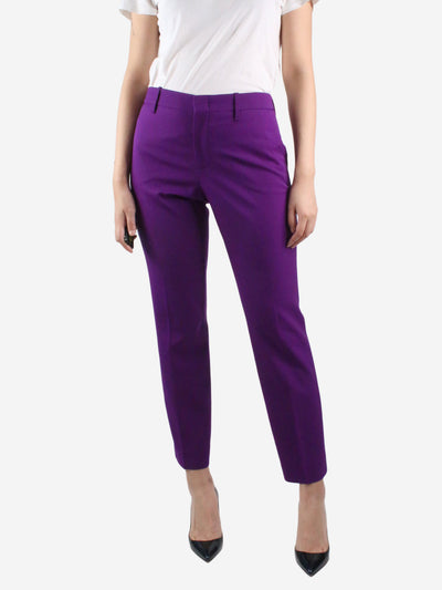 Purple tailored trousers - size IT 44 Trousers Gucci