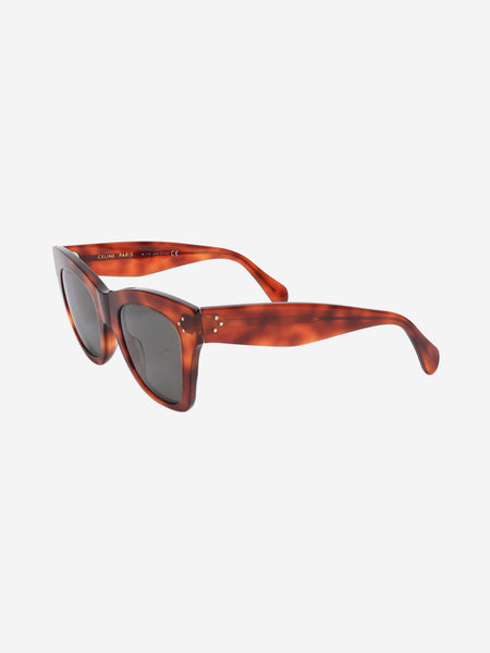 Brown Wayfarer tortoise-shell sunglasses alternate image