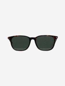 Mont Blanc Brown tortoise shell square-frame sunglasses