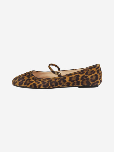 Leopard print Carla ballerina shoes - size EU 37.5 Flat Shoes Gianvito Rossi 