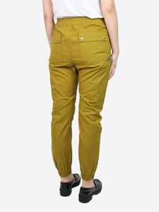 Rick Owens Green zipper trousers - size UK 8