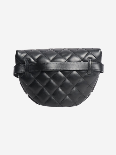 Black 2022 diamond-quilted belt bag alternate image
