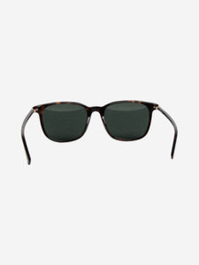 Mont Blanc Brown tortoise shell square-frame sunglasses