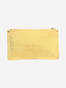 Loewe Yellow suede Anagram pouch