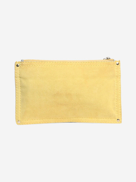 Yellow suede Anagram pouch alternate image