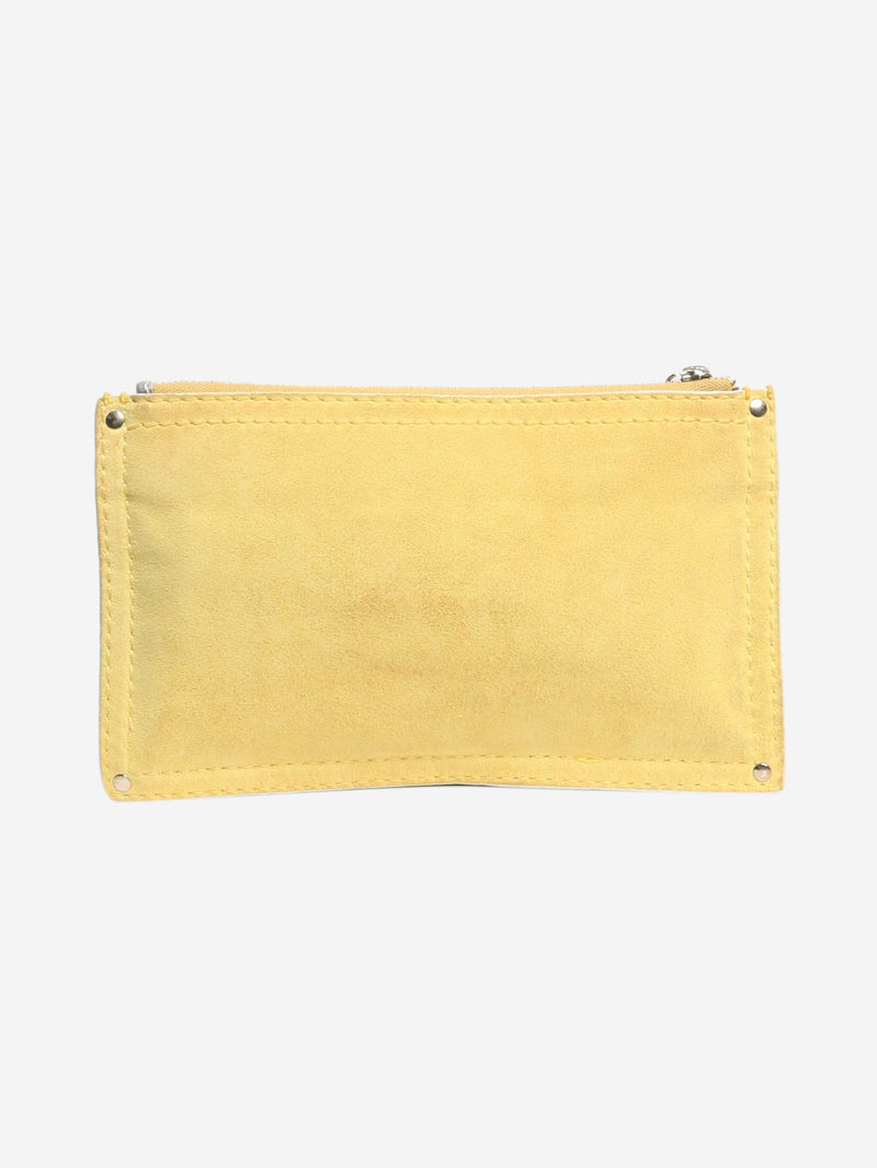 Yellow suede Anagram pouch Clutch bags Loewe 