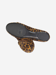 Gianvito Rossi Leopard print Carla ballerina shoes - size EU 37.5